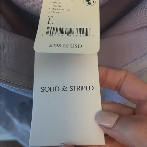 NWT Solid & Striped Lilac Sasha strapless dress! Size Large - Picture 9 of 15